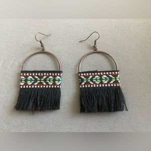 Western fringe earrings